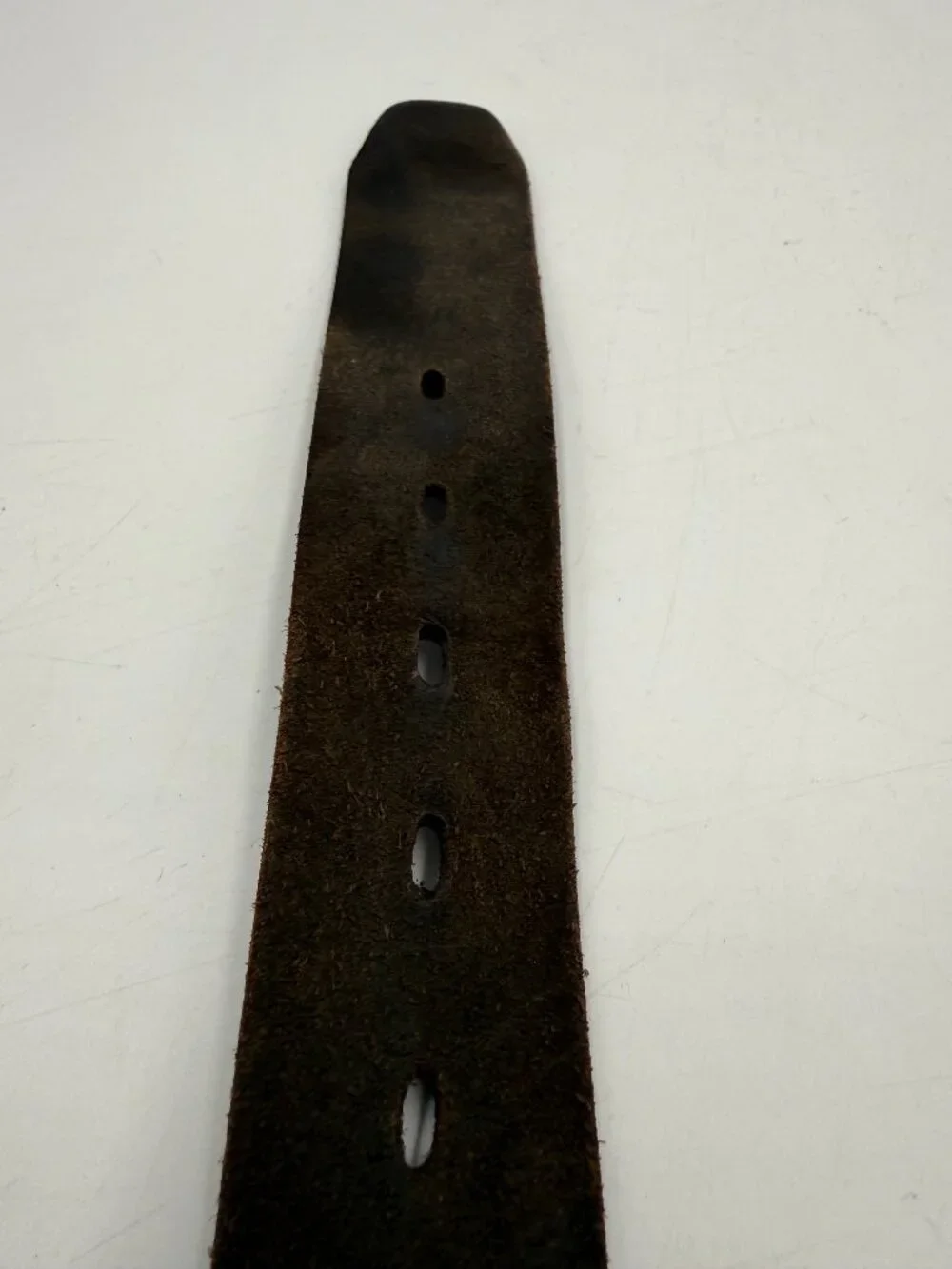 Timberland Genuine Leather Belt Size 36 Brown Silver Buckle 1.5